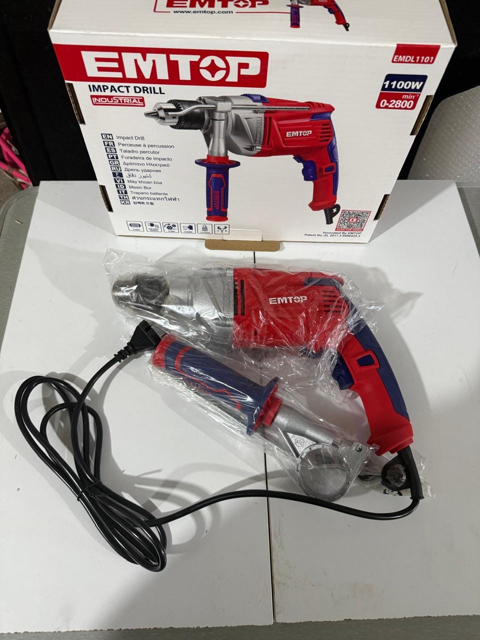 Perceuse à percussion EMTOP 1100W