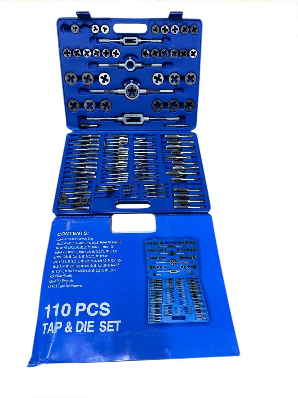 Jeu de tarauds et filières 110 pièces