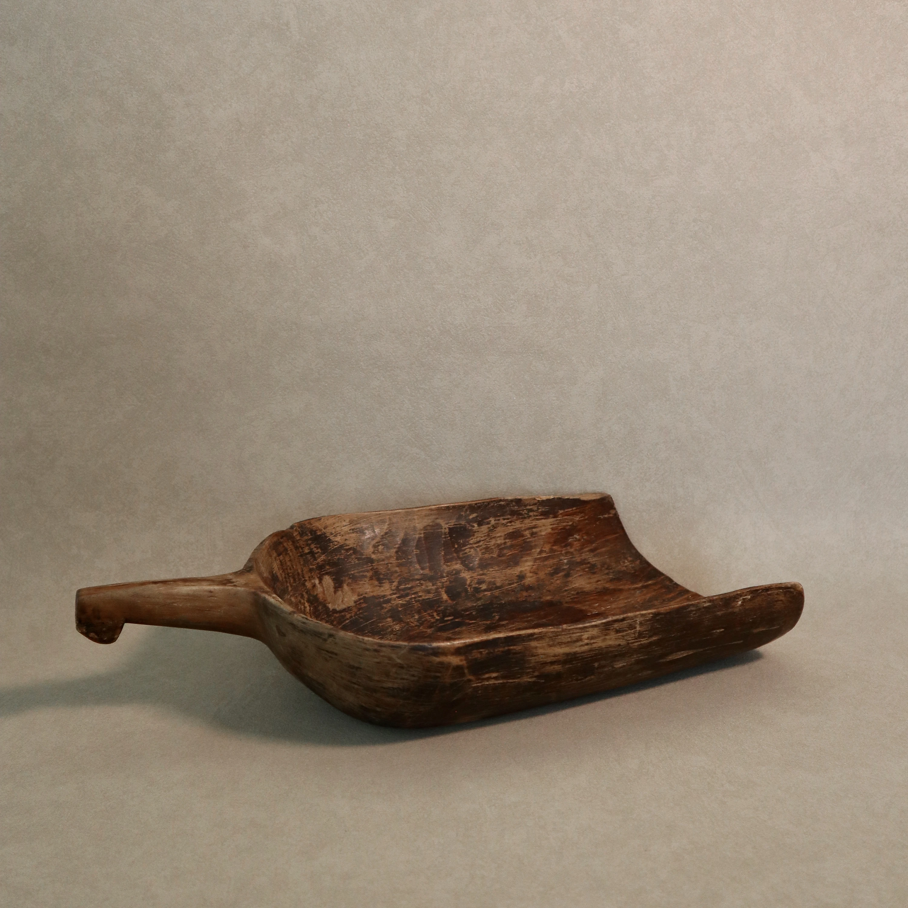 Antique Wooden Grain Scoop