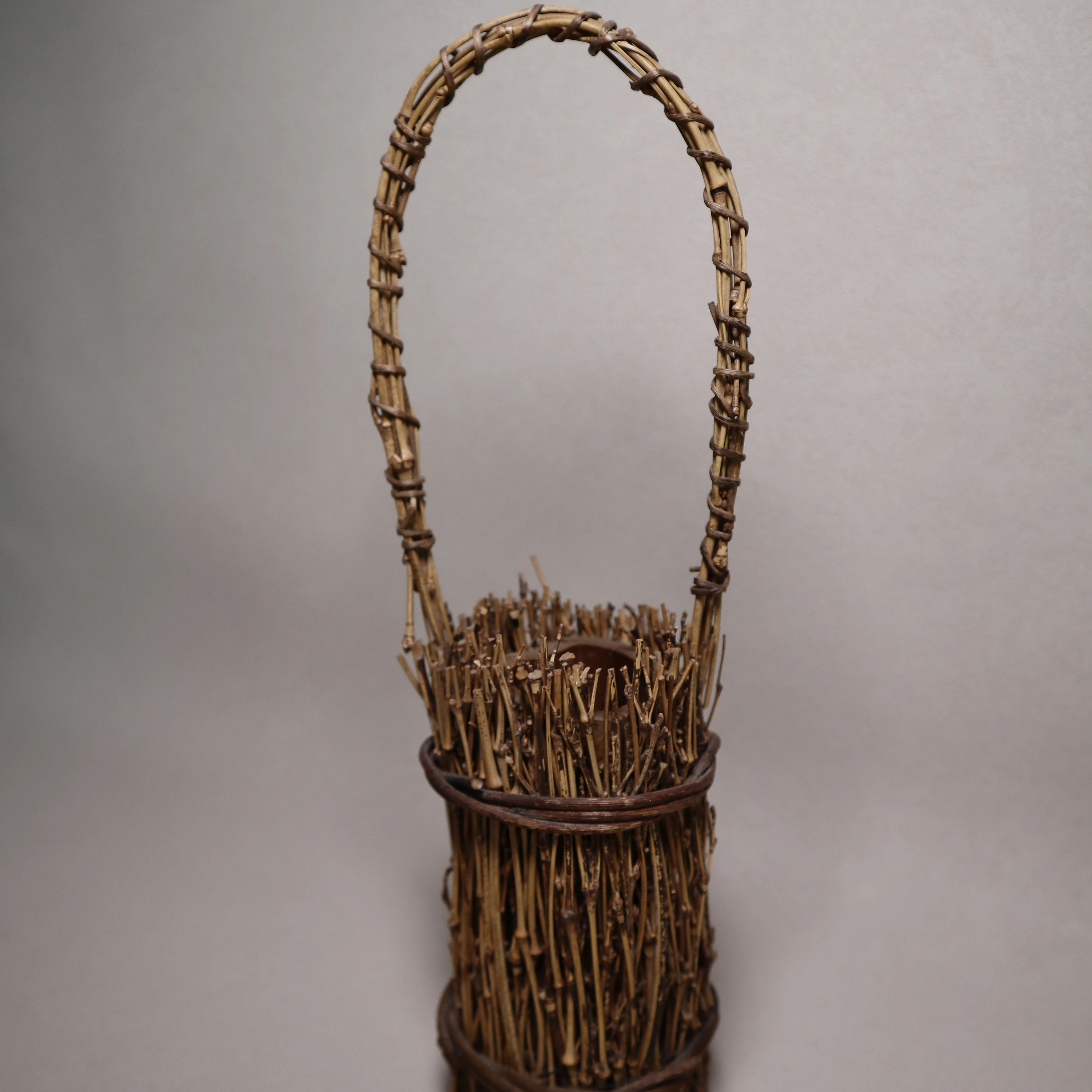 Twig Woven Bamboo Flower Holder
