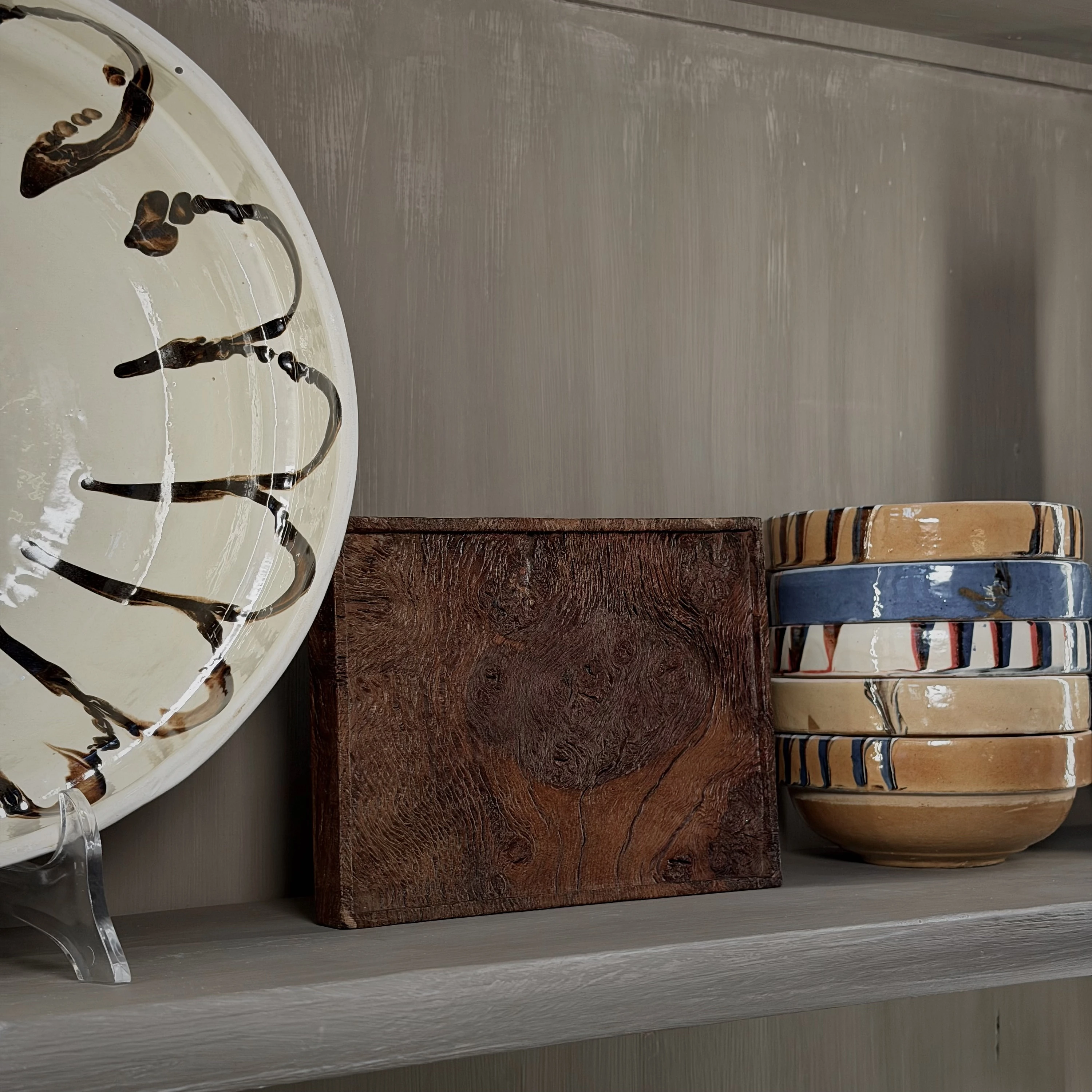 The Root’s Echo Ironwood Burl Plaque