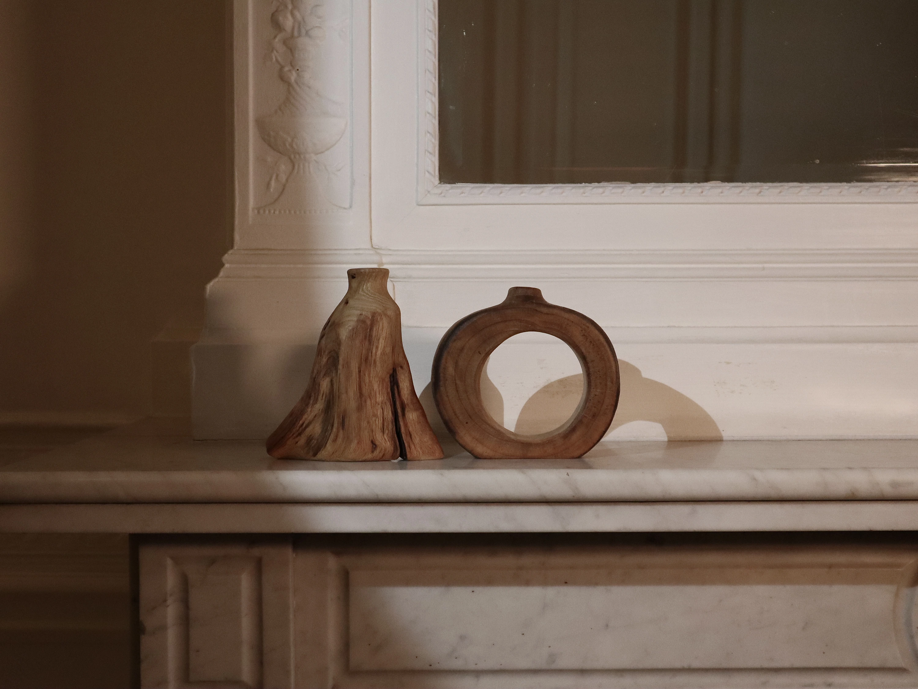 Nature’s Silhouette Hand-Turned Cedarwood Vase