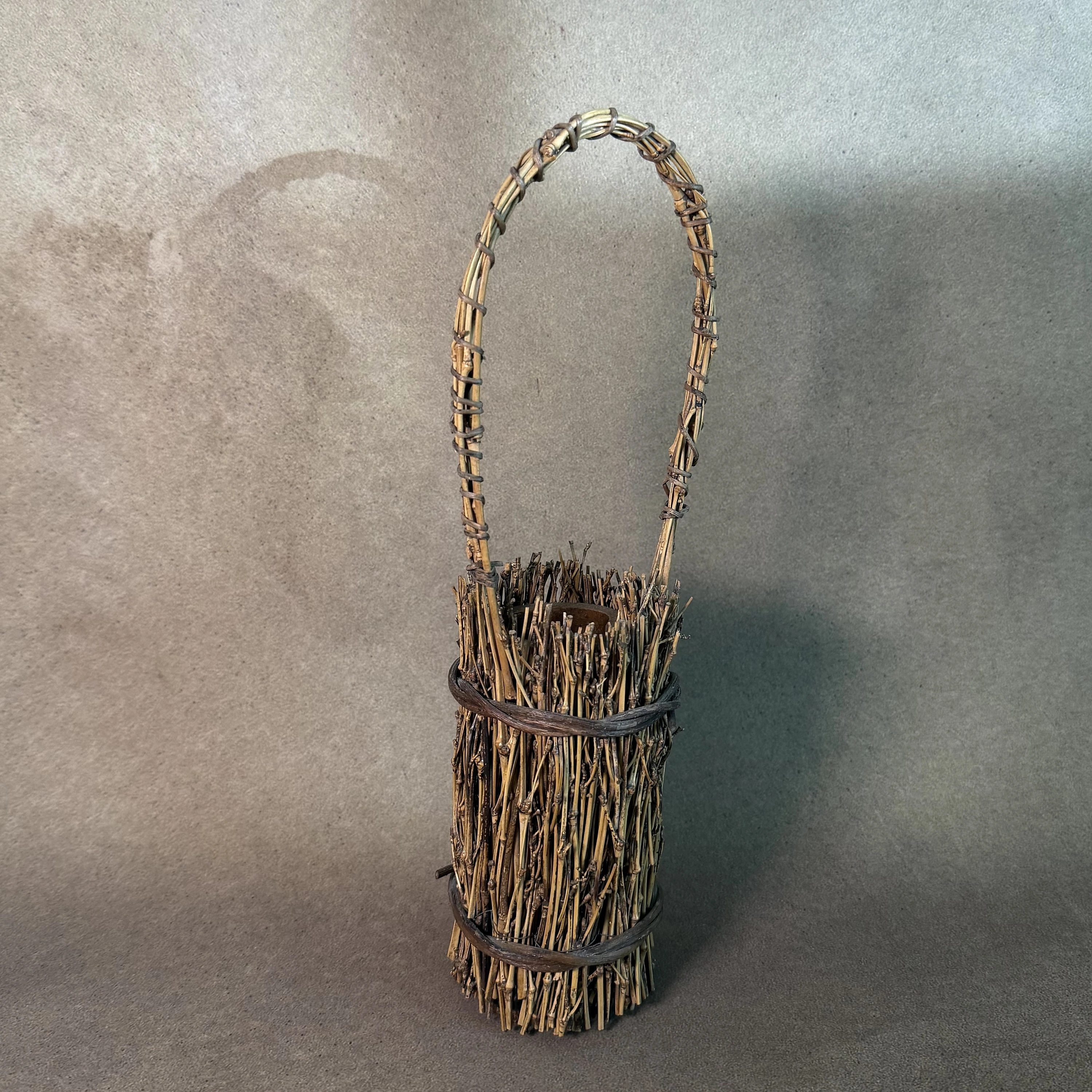 Twig Woven Bamboo Flower Holder