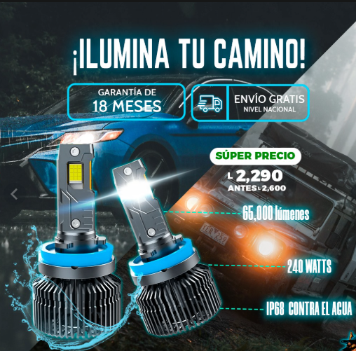 Faros LED  65,000 LUMENES