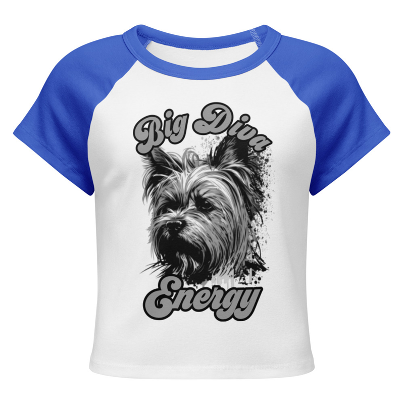 Women’s micro rib raglan baby tee - Yorkshire Terrier
