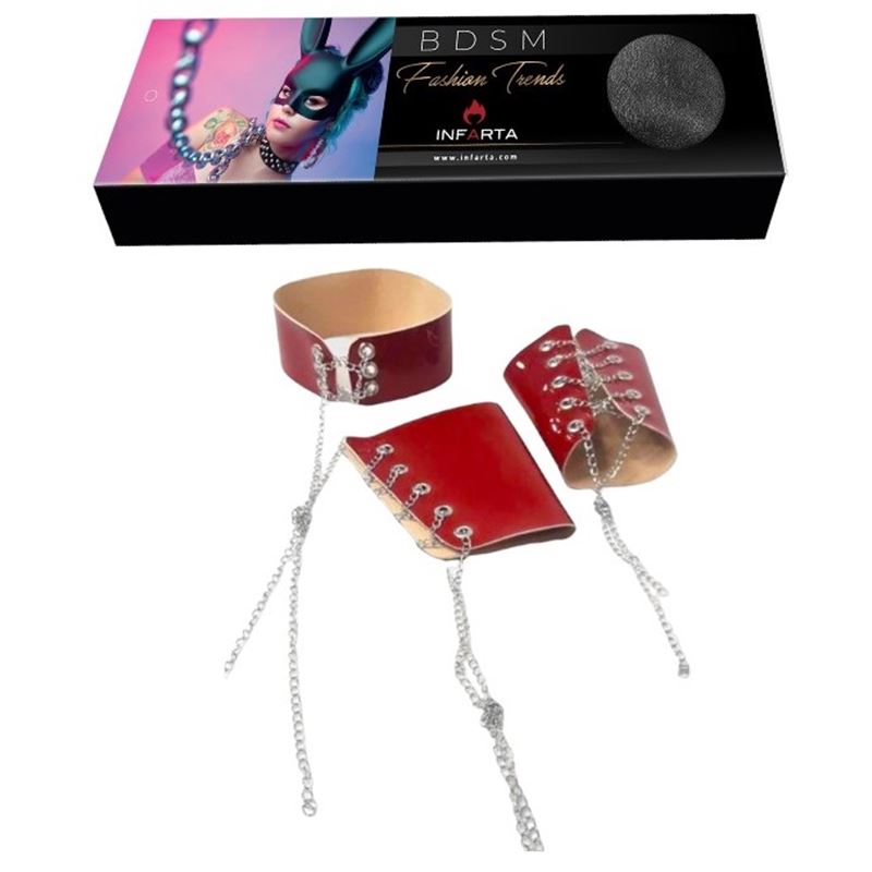 SET RIBBON COLLAR Y MUŃEQUERA  - FASHION TRENDS