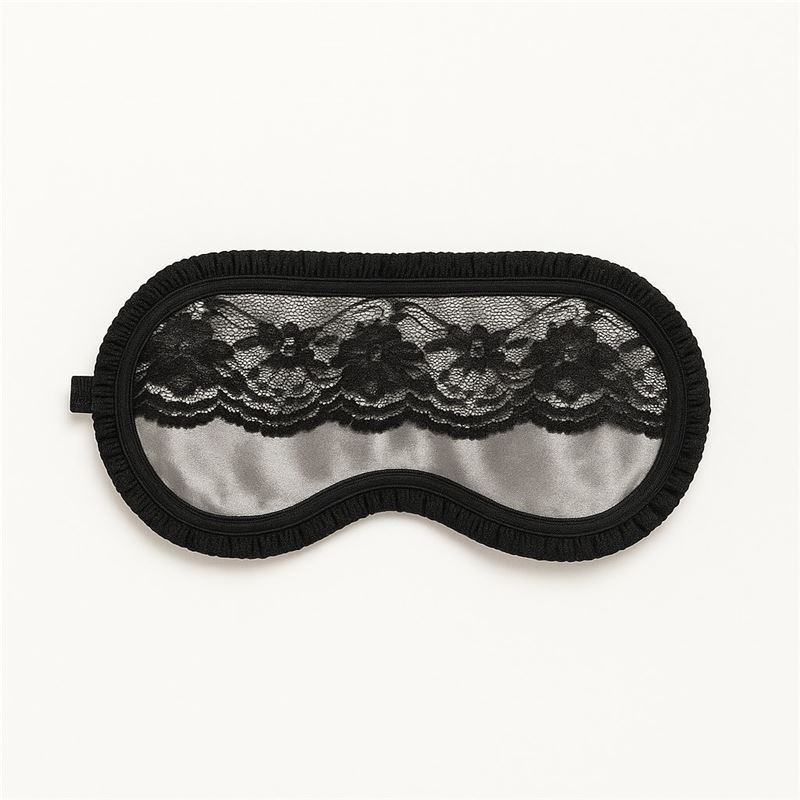 ANTIFAZ DE RASO Y PUNTILLAS EN PELTRE