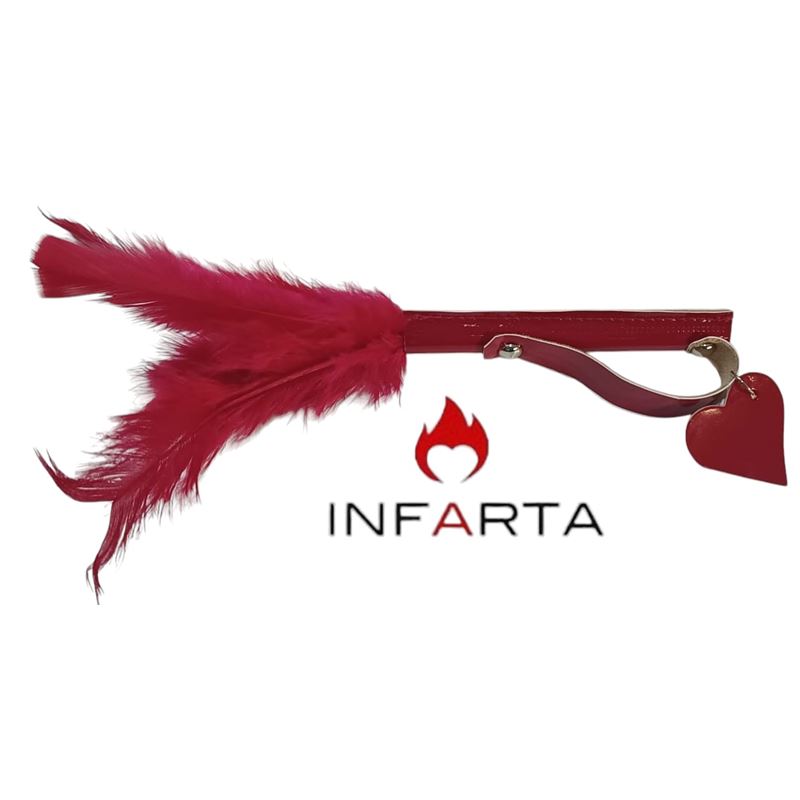 PLUMIN LUXURY CHAROL ROJO ECO CUERO