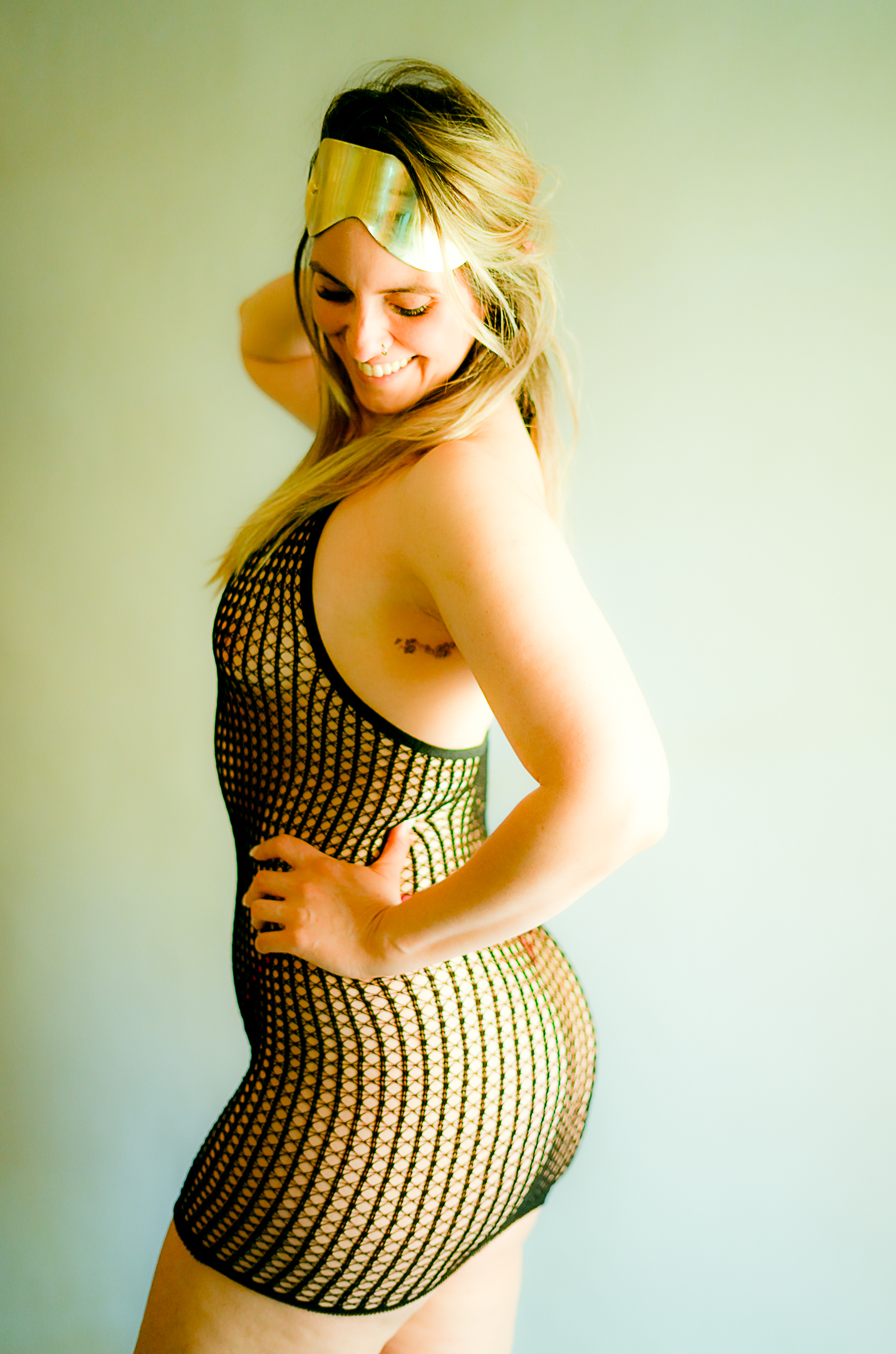 Vestido red transparente negro 