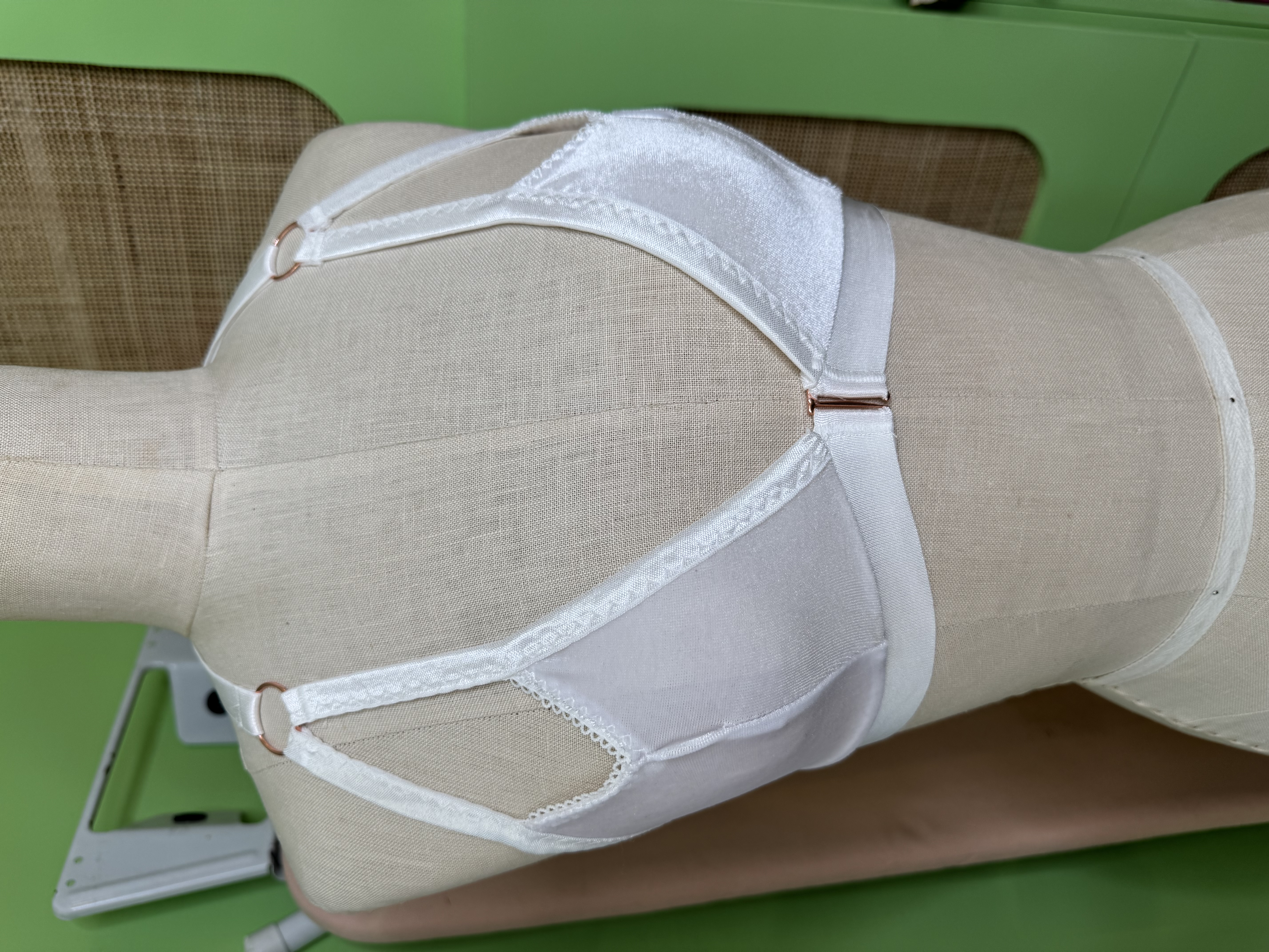 Devoted Bralette - White Velvet