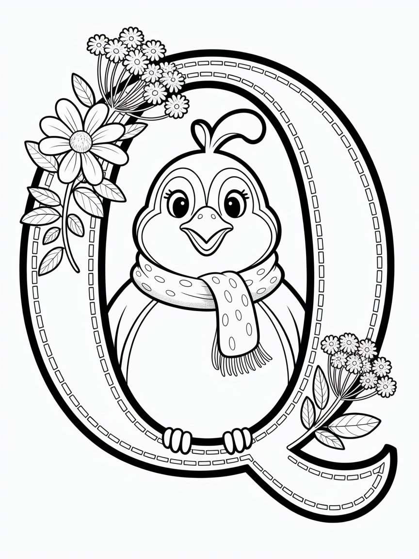 Alphabet Animals Coloring Pages N-Z