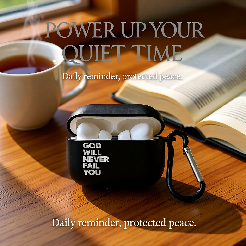 Earphone Case - God will never fail you!