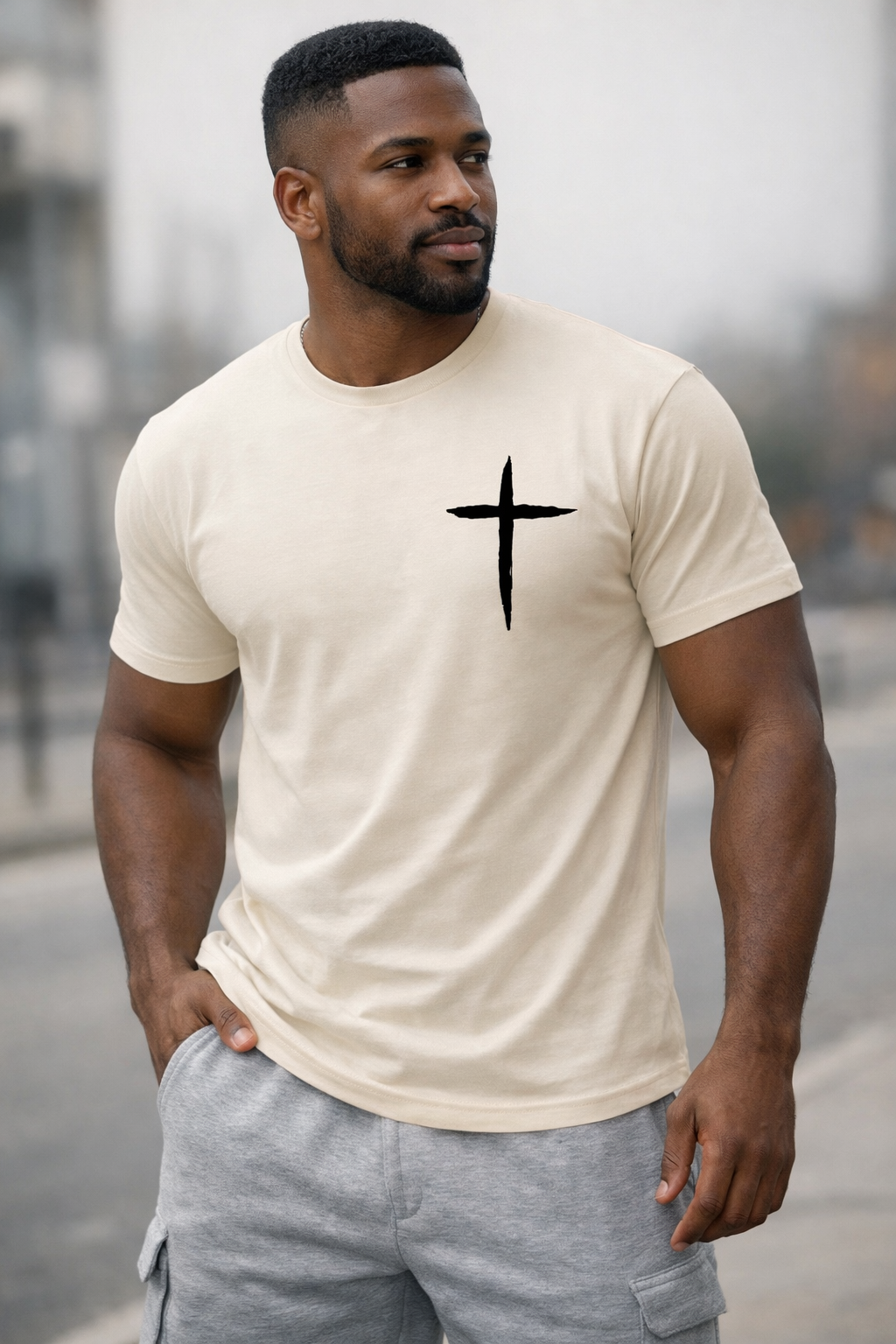 Apricot Cross Graphic T-Shirt