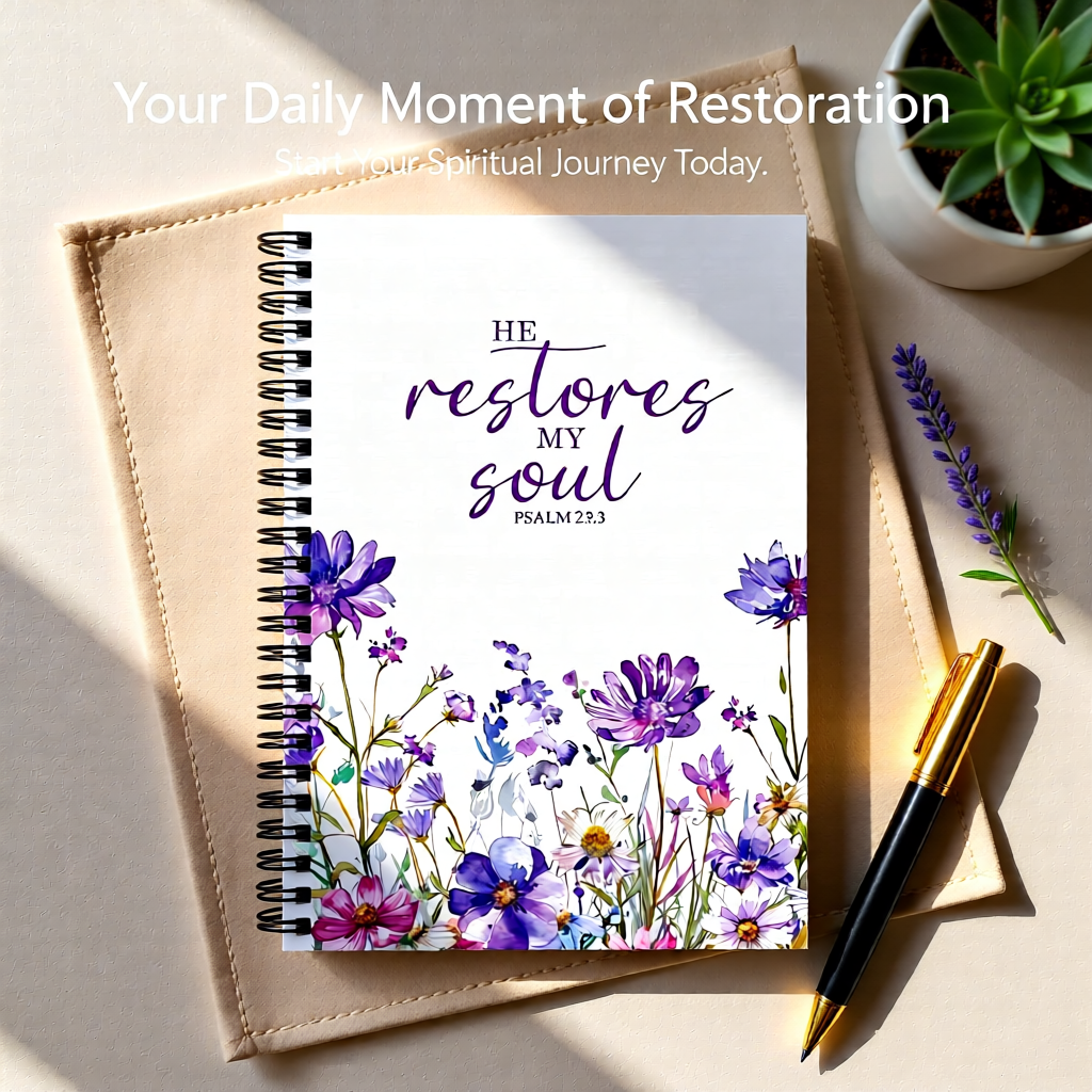 Notebook - He Restores My Soul