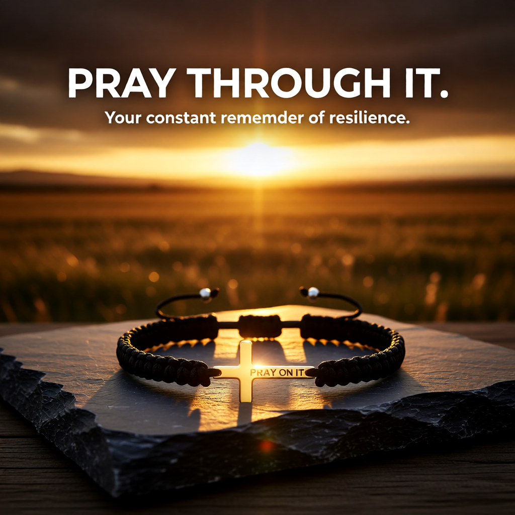 Pray On It Cross Bracelet