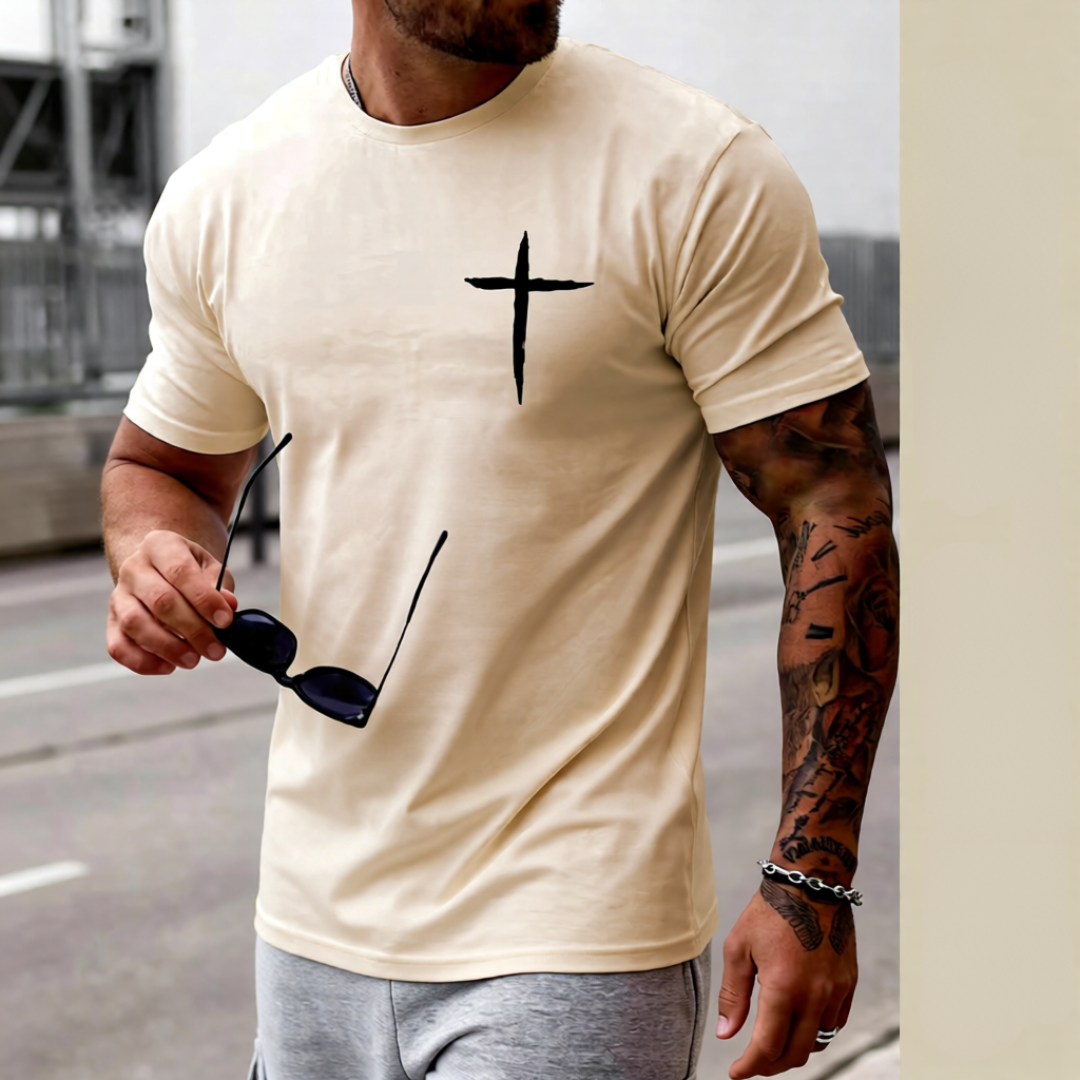 Apricot Cross Graphic T-Shirt