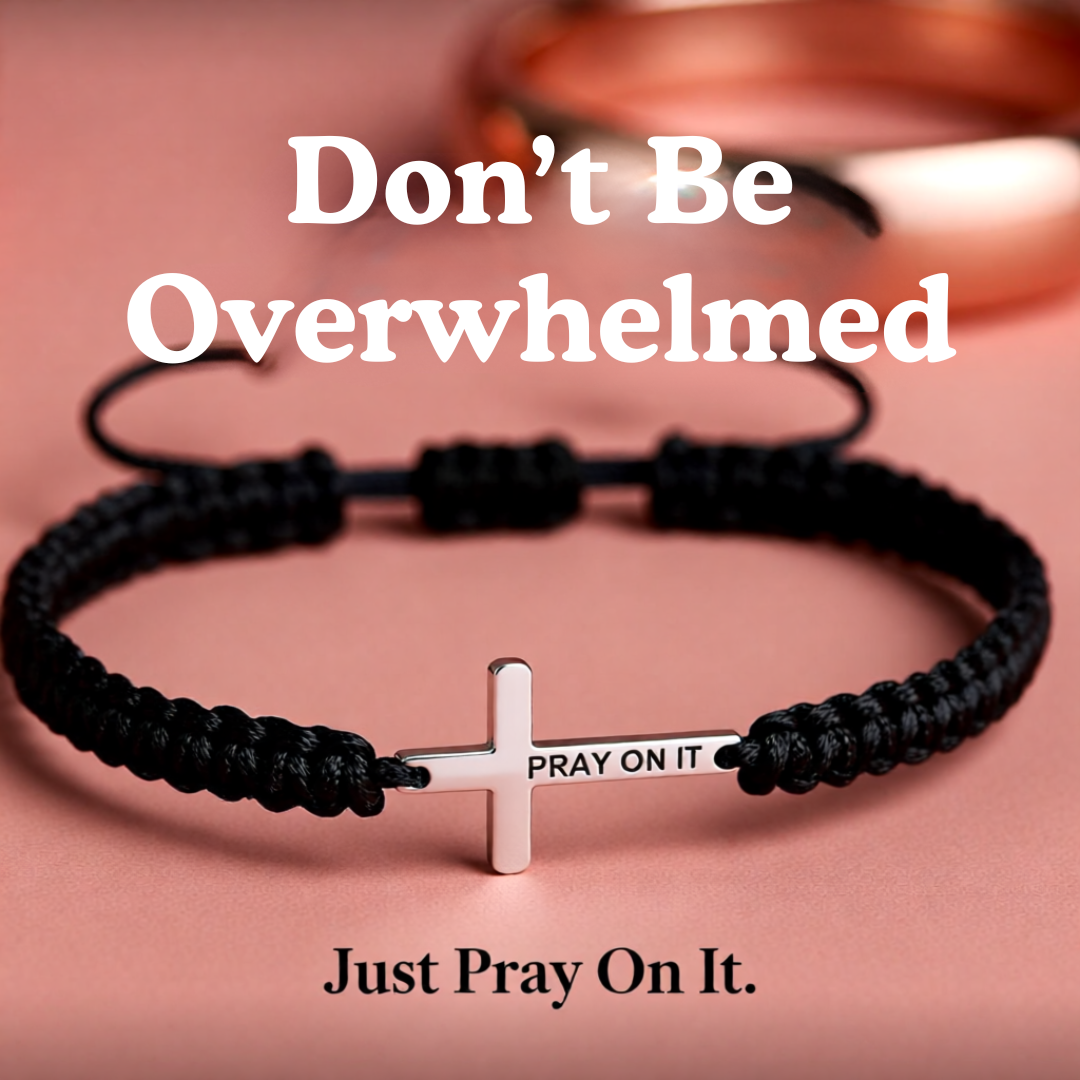 Pray on it Cross Bracelet - Silver