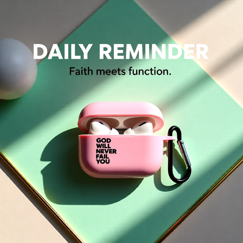 Earphone Case - God will never fail you!