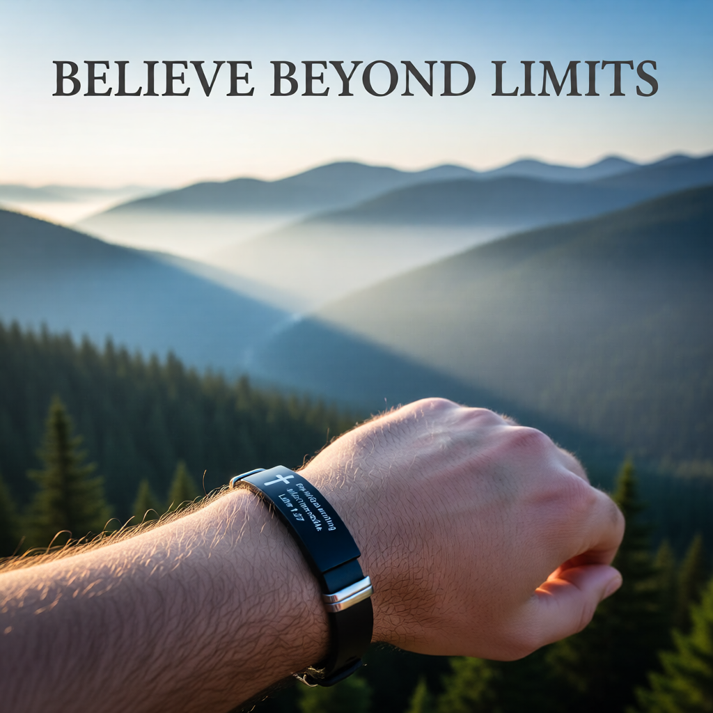 Adjustable Arm Bracelet - Luke 1:37 