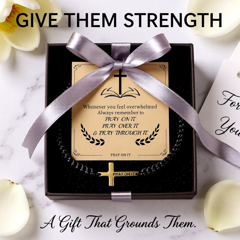 Pray On It Cross Bracelet