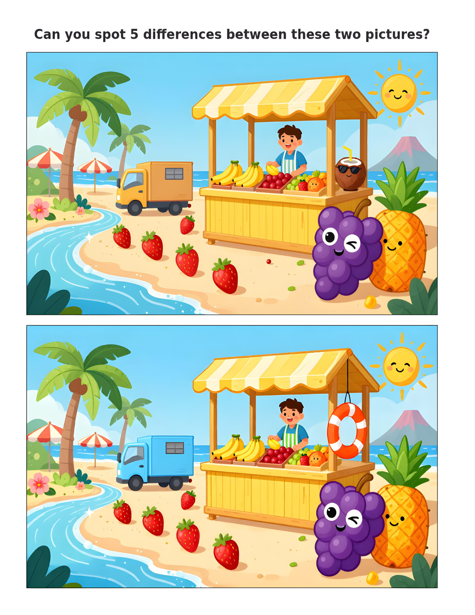 Harvest of Fruit - Spot-the-difference