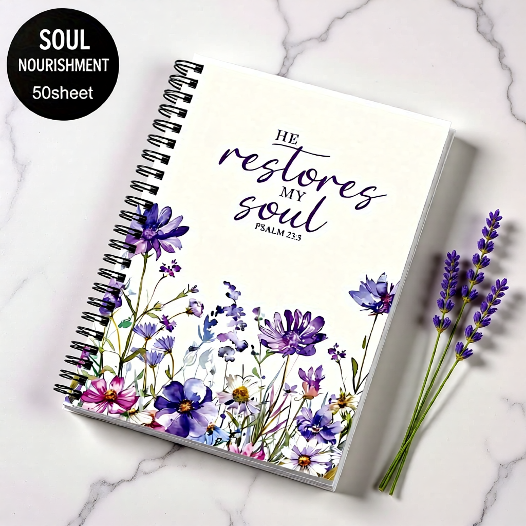 Notebook - He Restores My Soul