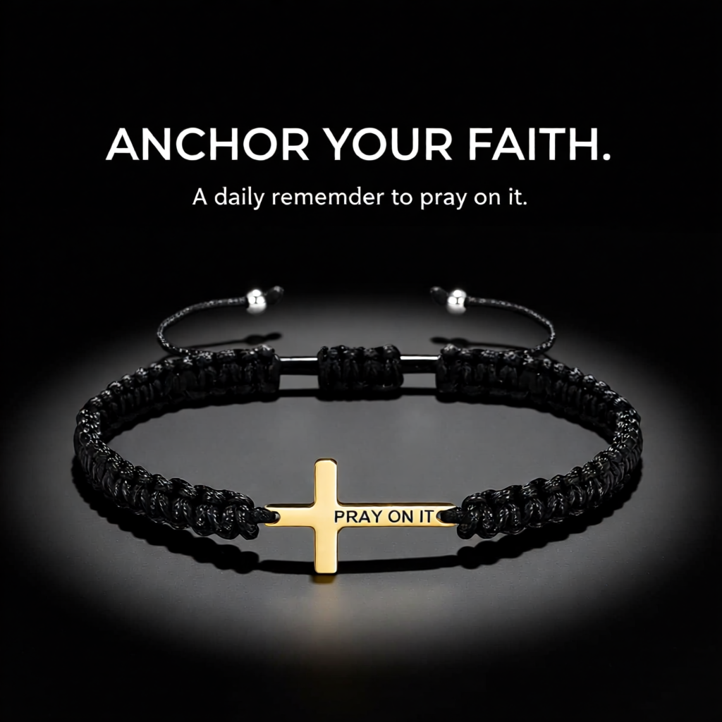 Pray On It Cross Bracelet