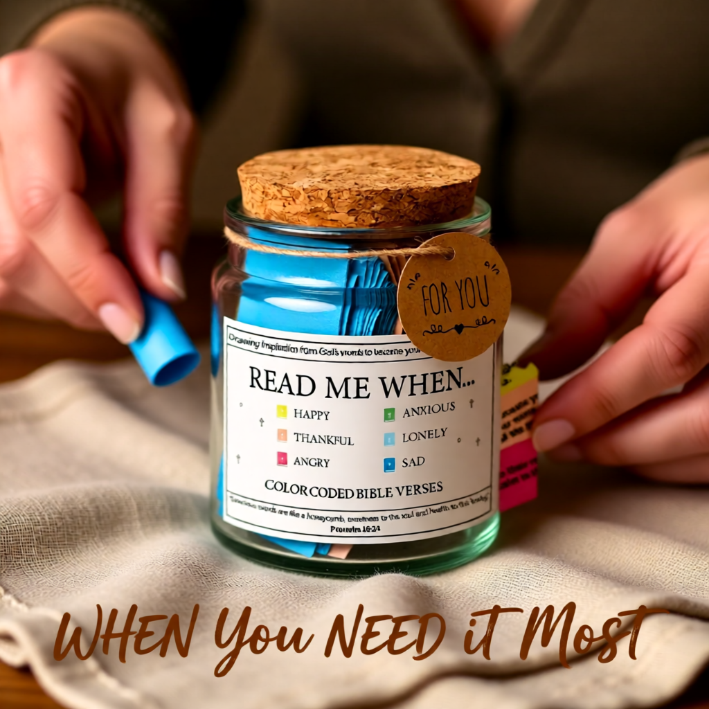 Color Coded Bible Verses Jar