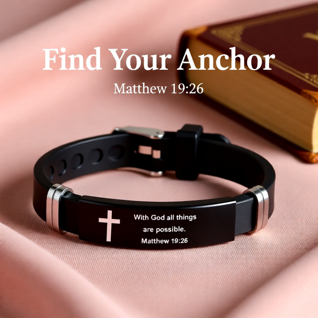 Adjustable Arm Bracelet - Matthew 19:26