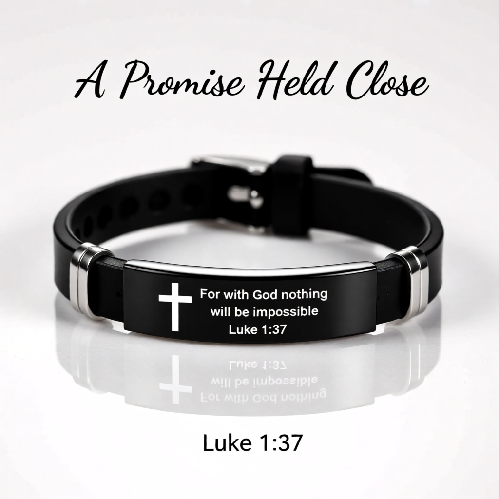 Adjustable Arm Bracelet - Luke 1:37