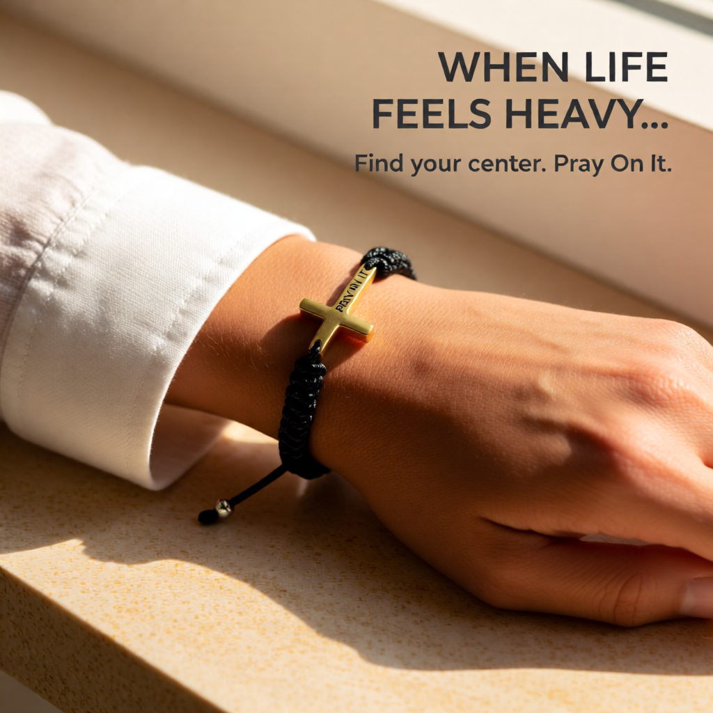 Pray On It Cross Bracelet