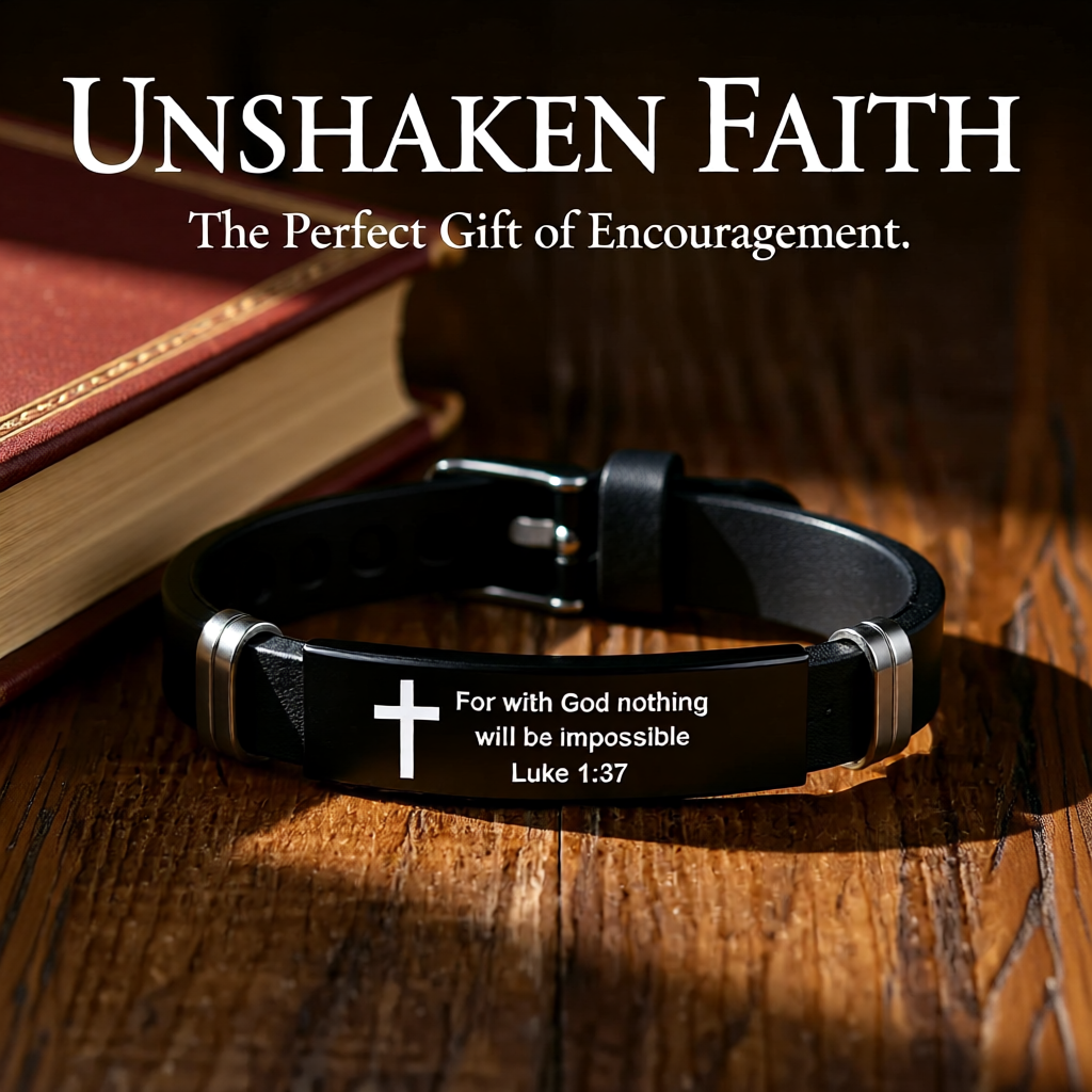 Adjustable Arm Bracelet - Luke 1:37 