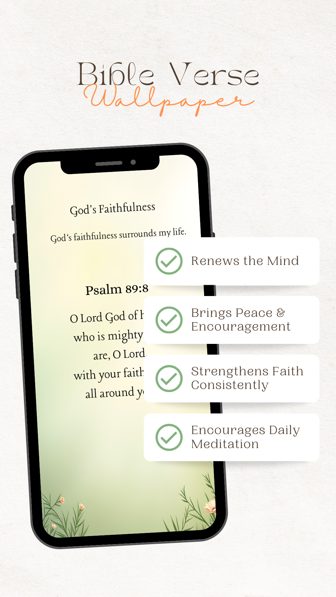 30 Bible Verse Phone Wallpaper – God’s Love, Provision & Faithfulness (ESV)