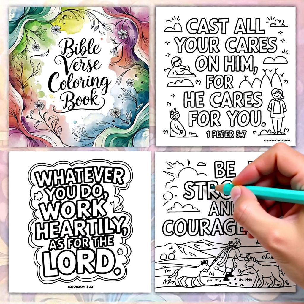 Bible Verse Coloring Book