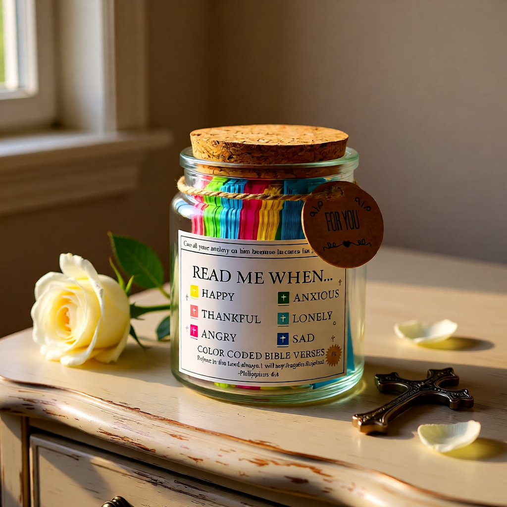 Color Coded Bible Verses Jar
