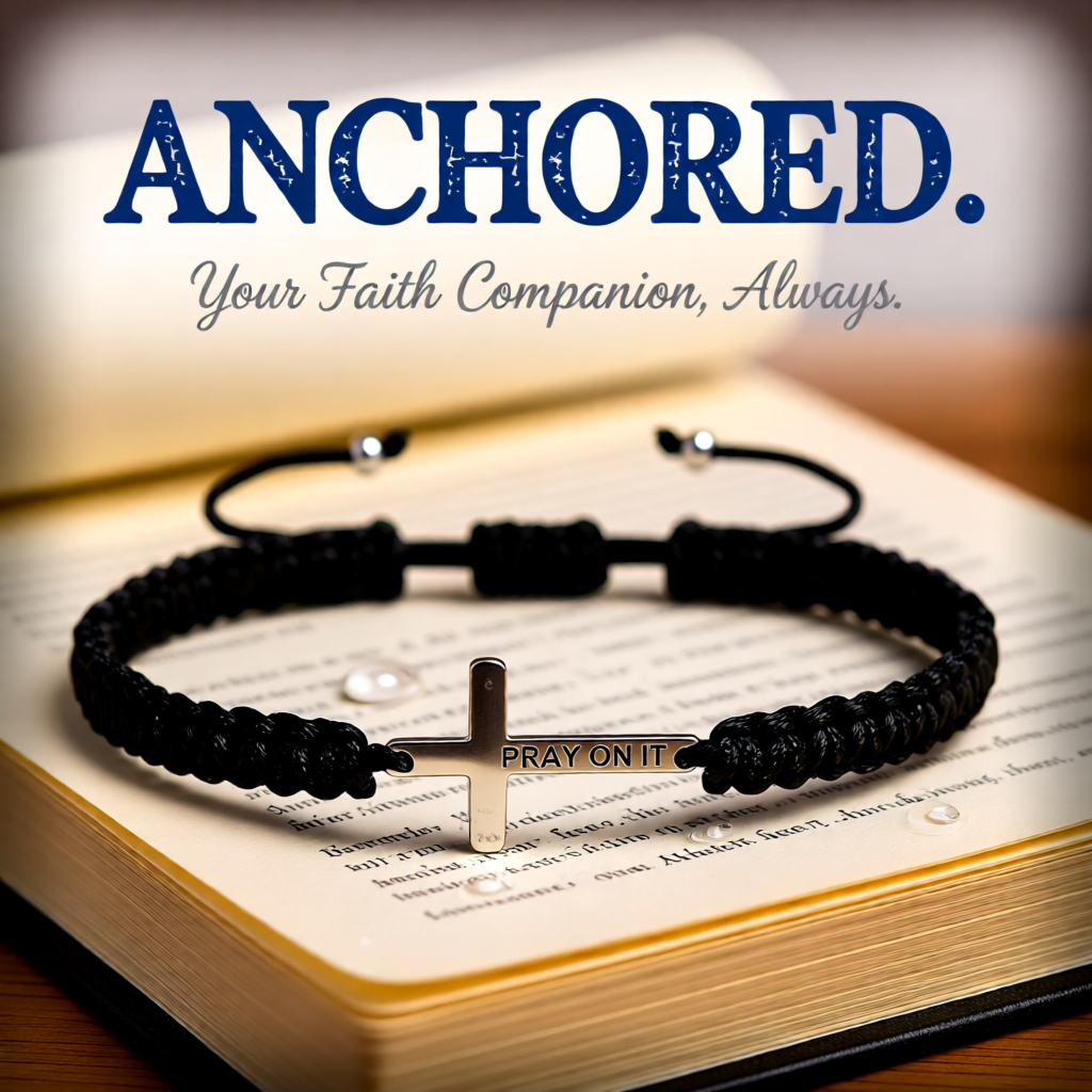 Pray on it Cross Bracelet - Silver