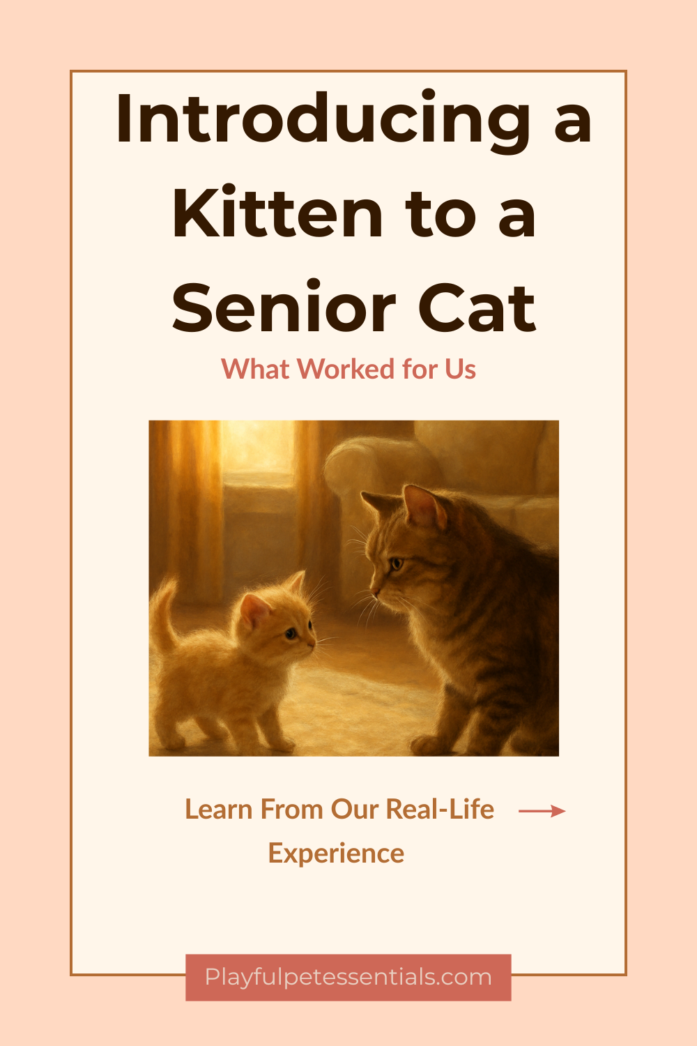 Introducing a Kitten to a Senior Cat Guide