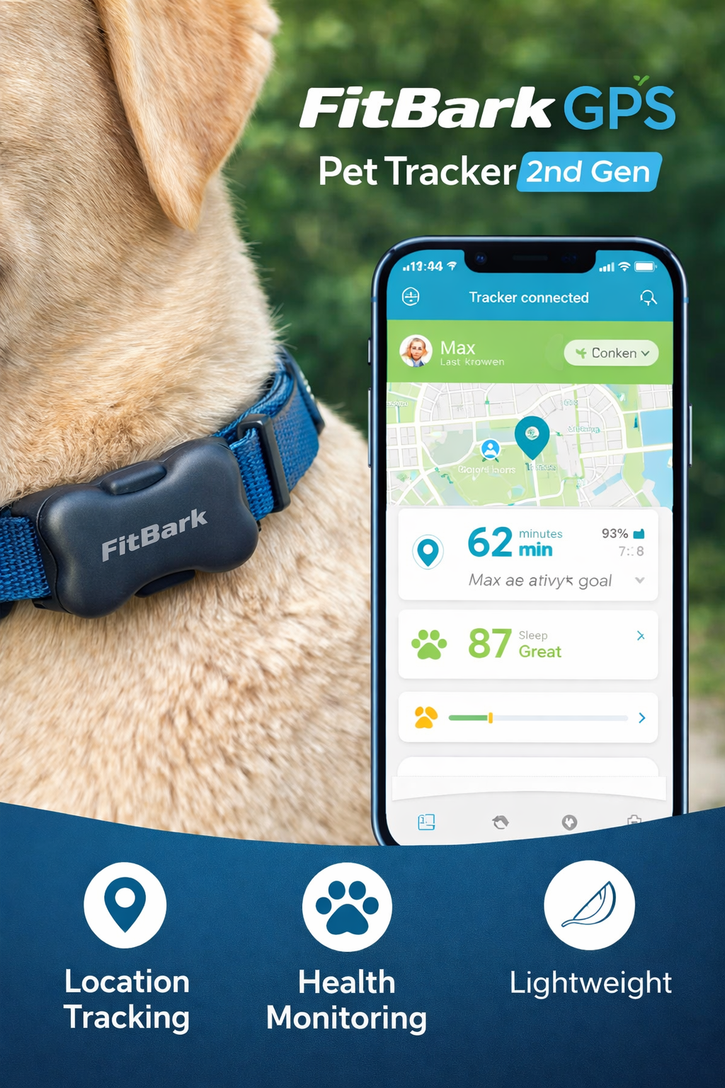 FitBark 2 Dog Activity Monitor | Health & Fitness Tracker
