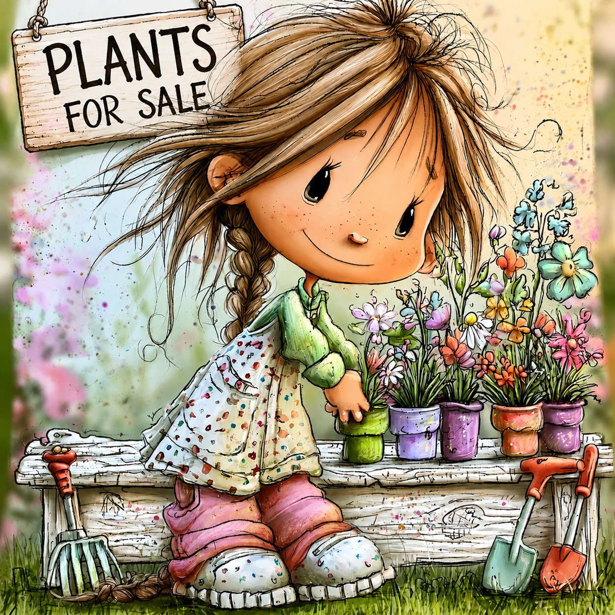Adorable Plant Seller Digital 