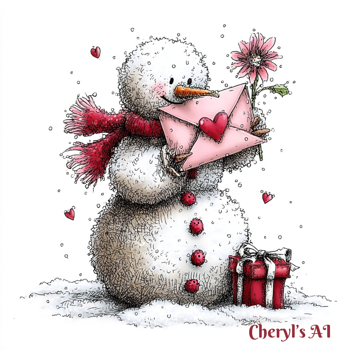Snowman Valentine