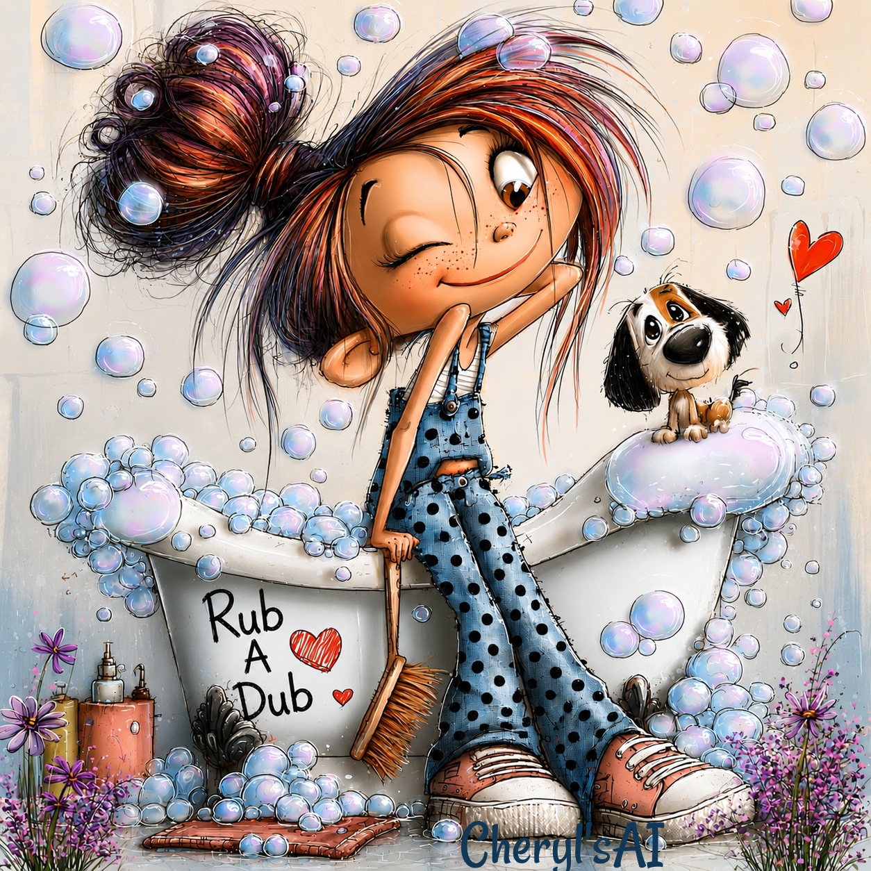 Rub-A-Dub Art Print