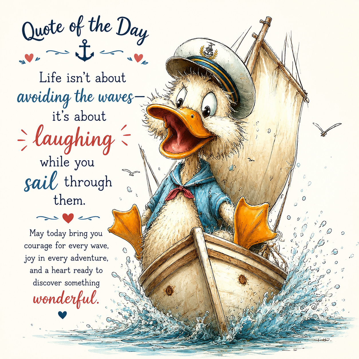 Inspirational Duck Quote Art