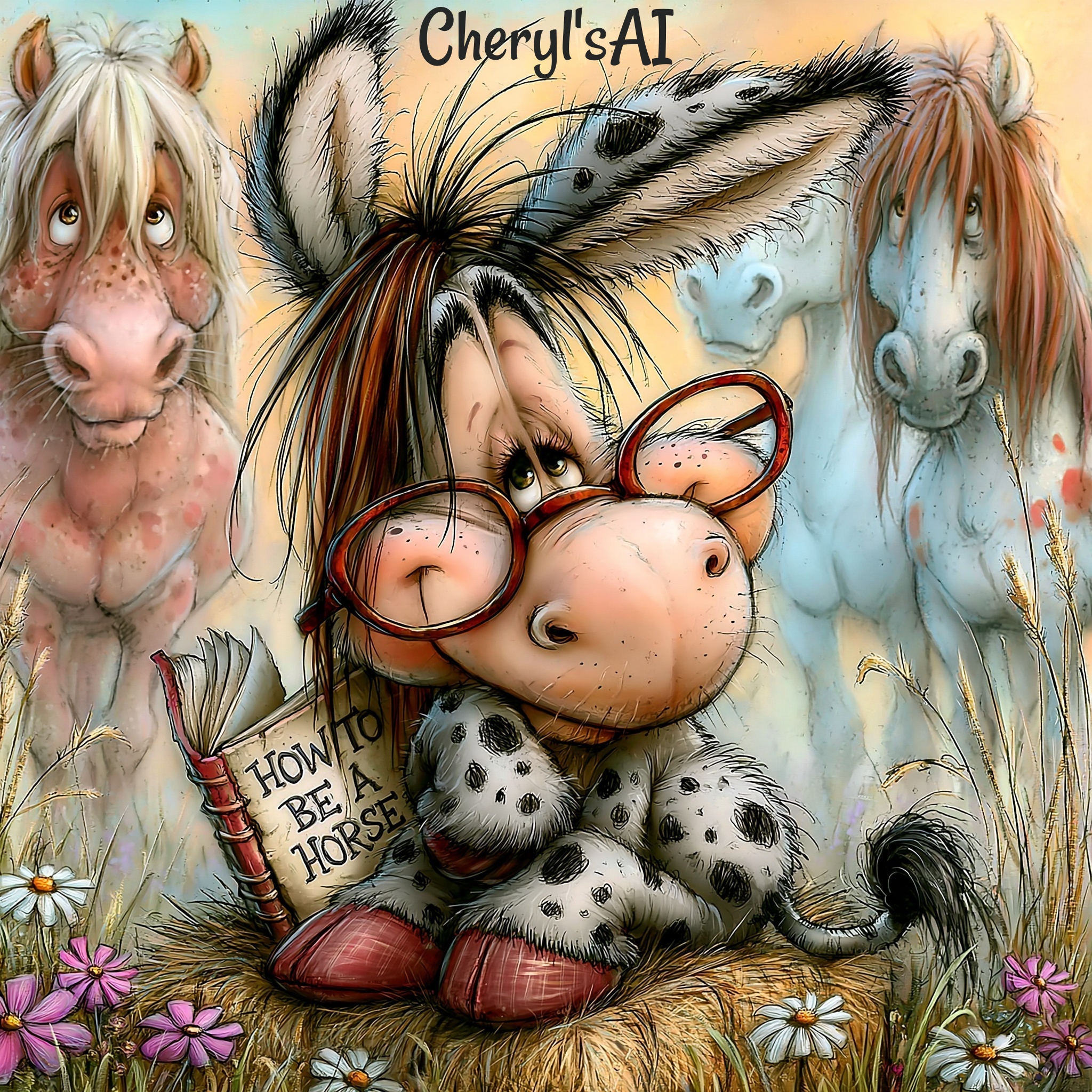 Quirky Donkey Digital Art