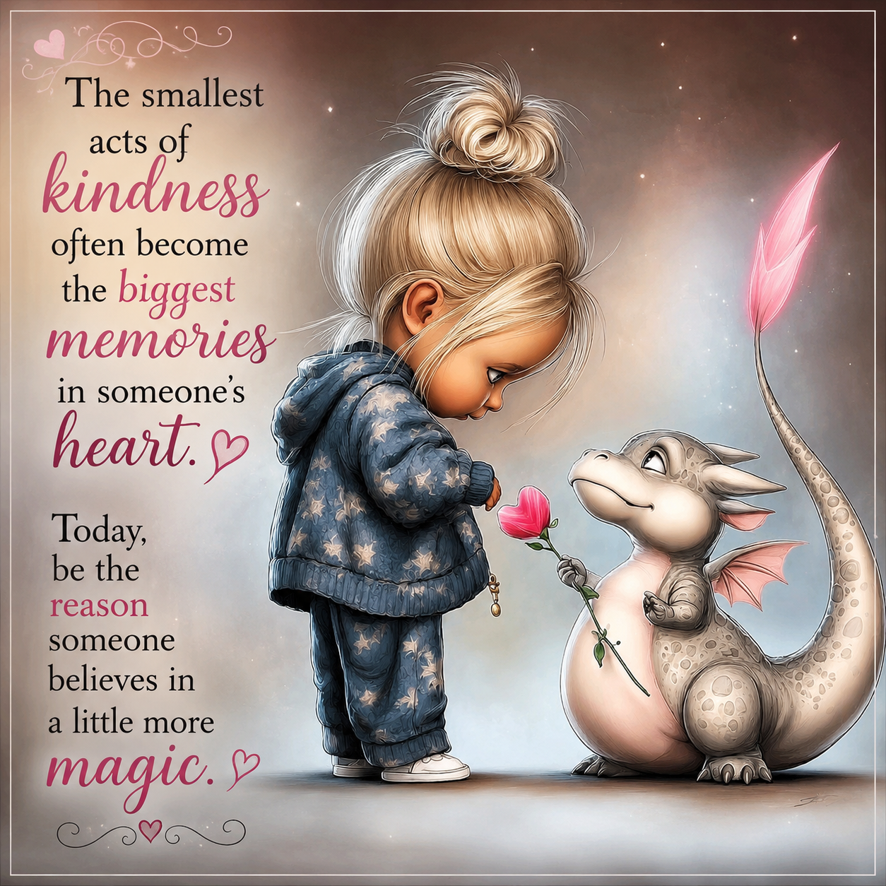 Kindness & Magic Inspirational Digital Art