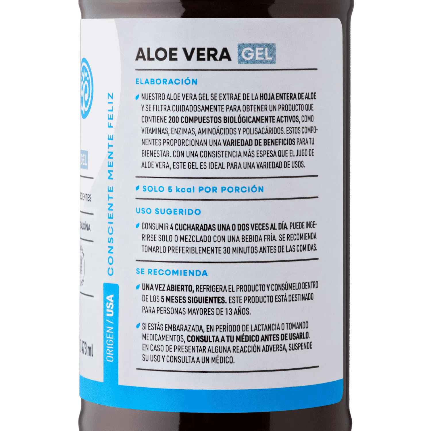 Aloe vera gel 473ml Manare