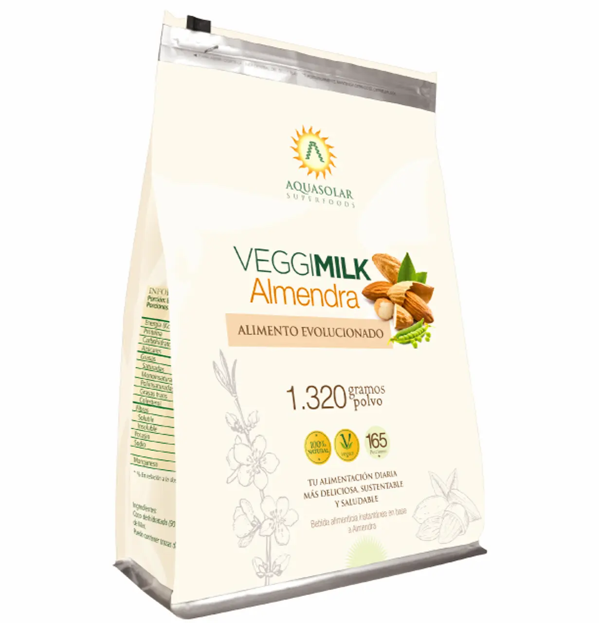 VeggiMilk Almendra 1320gr. Aquasolar