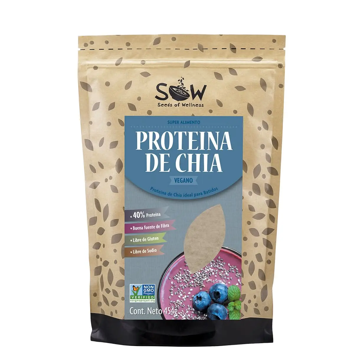 Proteína de Chía 454gr. Sow