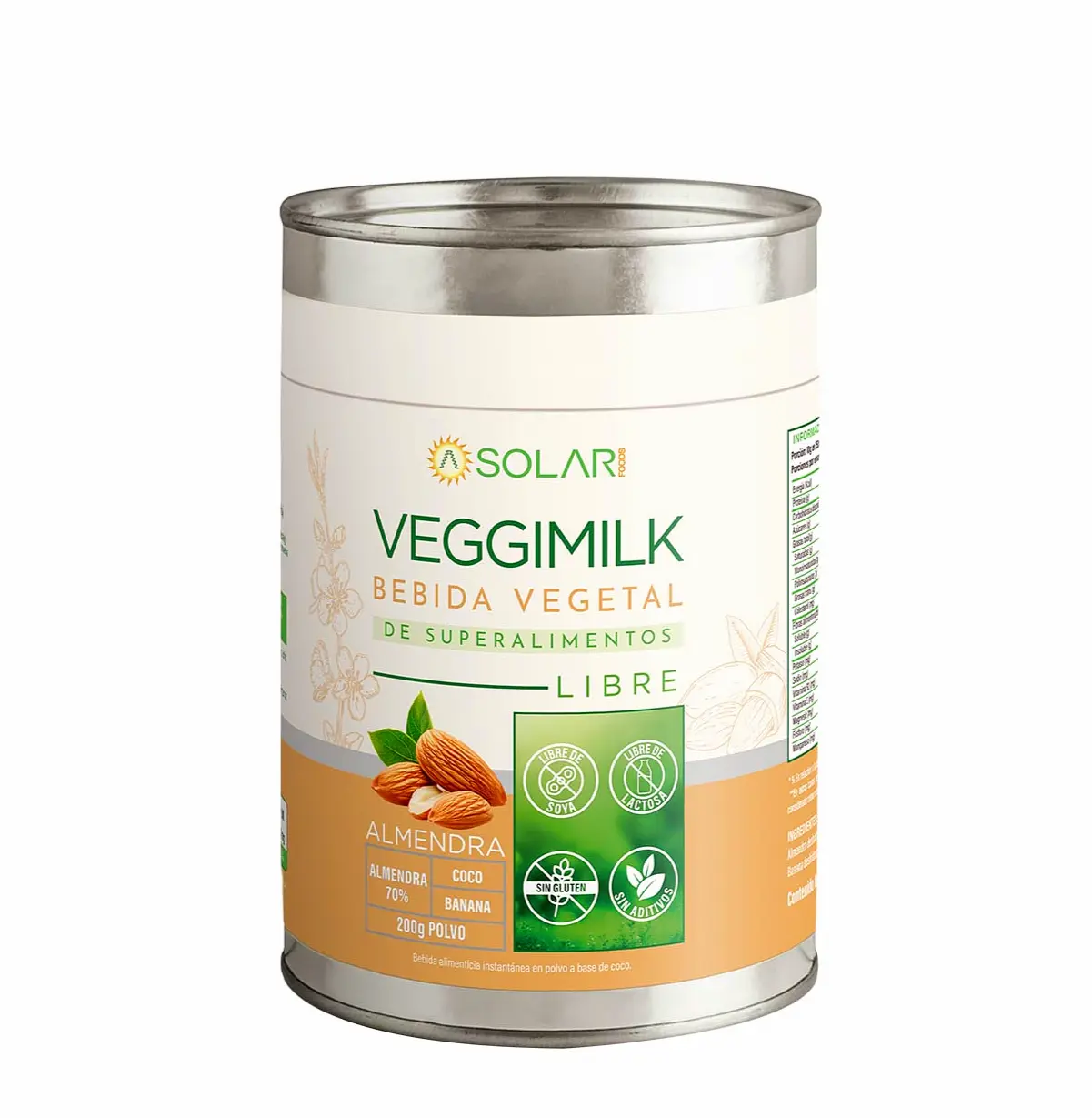 Veggimilk Bebida Vegetal de Almendra 200gr.