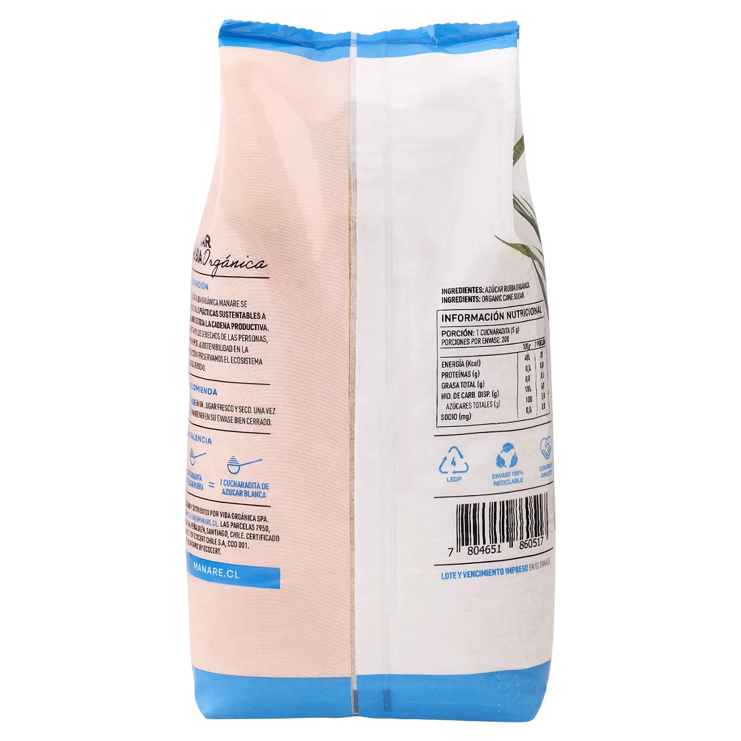 Azúcar rubia orgánica 1 Kg