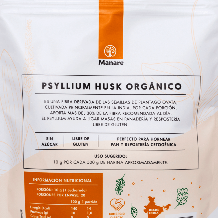 Psyllium Husk Orgánico 200g